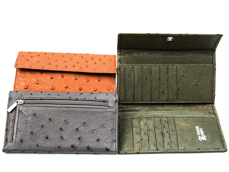 Ladies Ostrich Leather Wallet