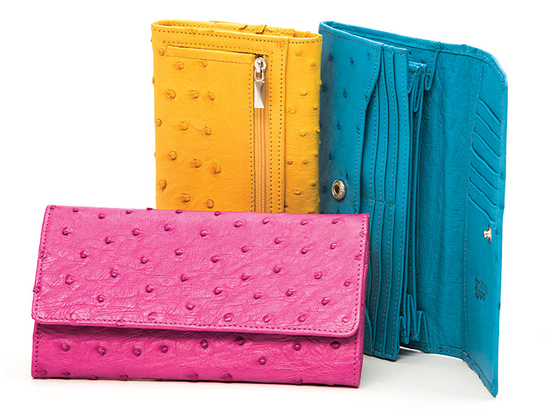 Ladies Ostrich Leather Wallet